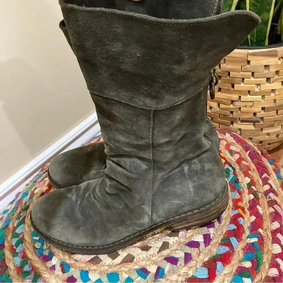 Fiorentini + Baker army green suede zip boots - Picture 5 of 9